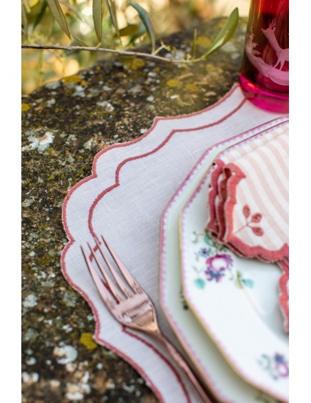 Set de table Firenze en lin enduit