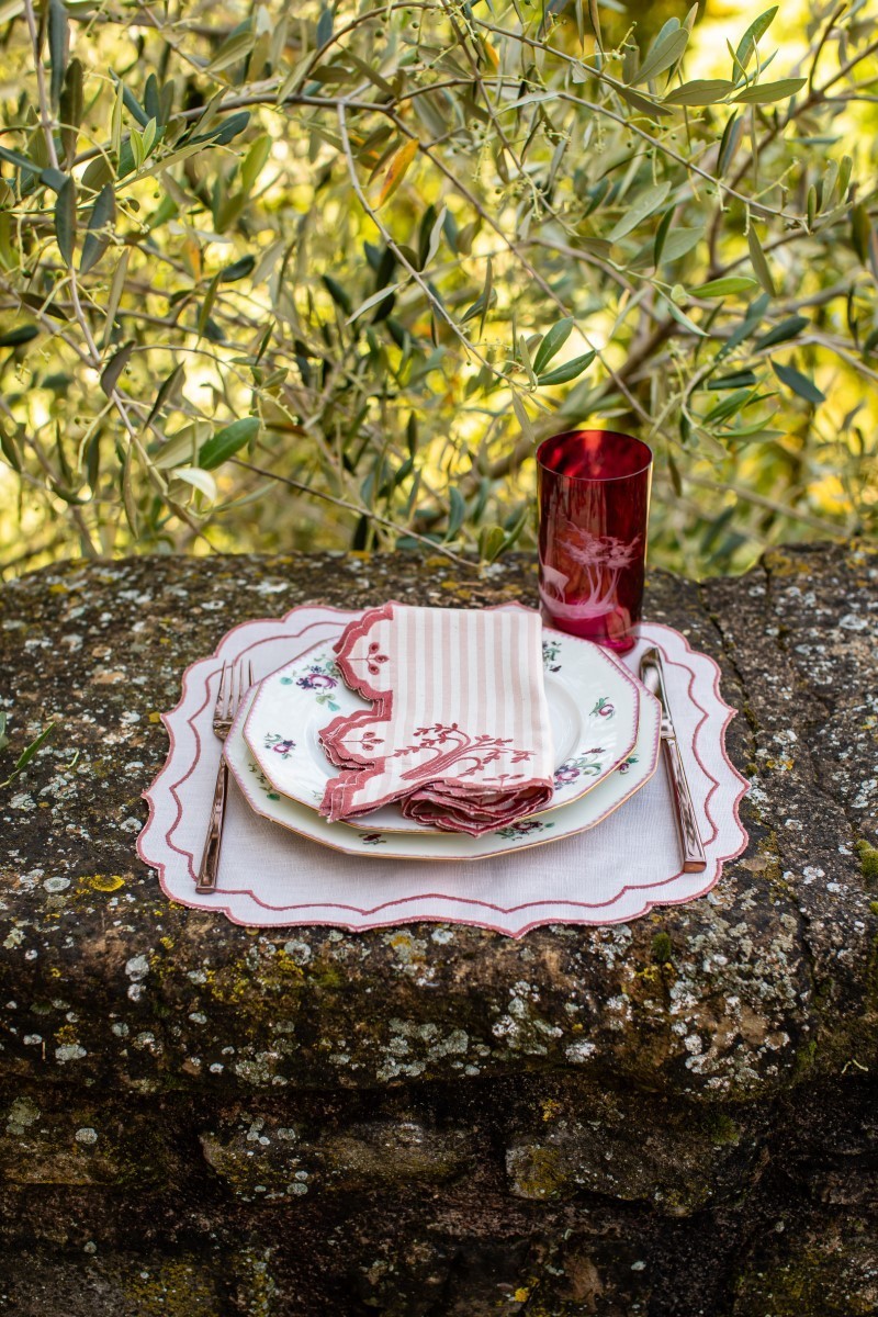 Set de table Firenze en lin enduit