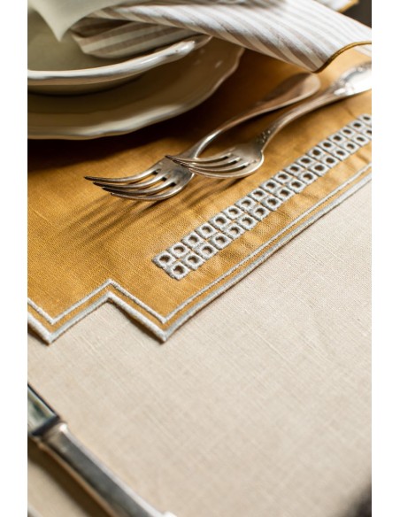 Set de table Erica en lin enduit