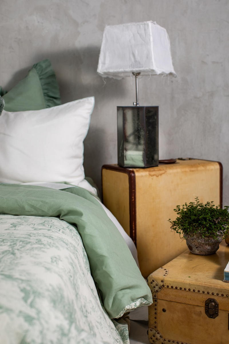 Pure Reversible Bedspread in Linen/Cotton