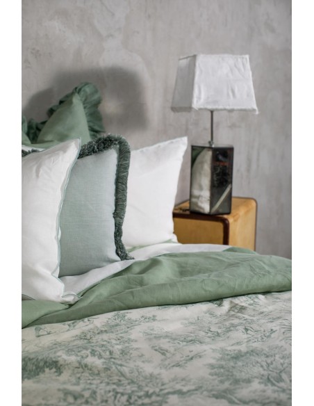 Pure Reversible Bedspread in Linen/Cotton