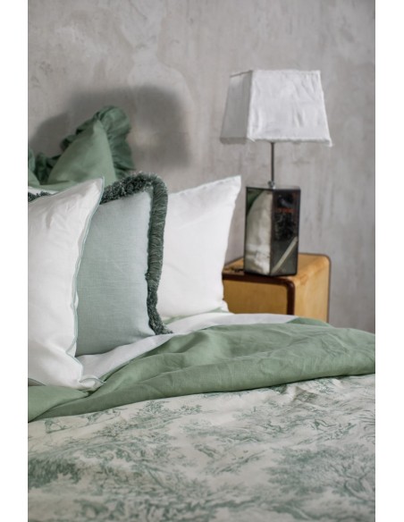 Pure Reversible Bedspread in Linen/Cotton