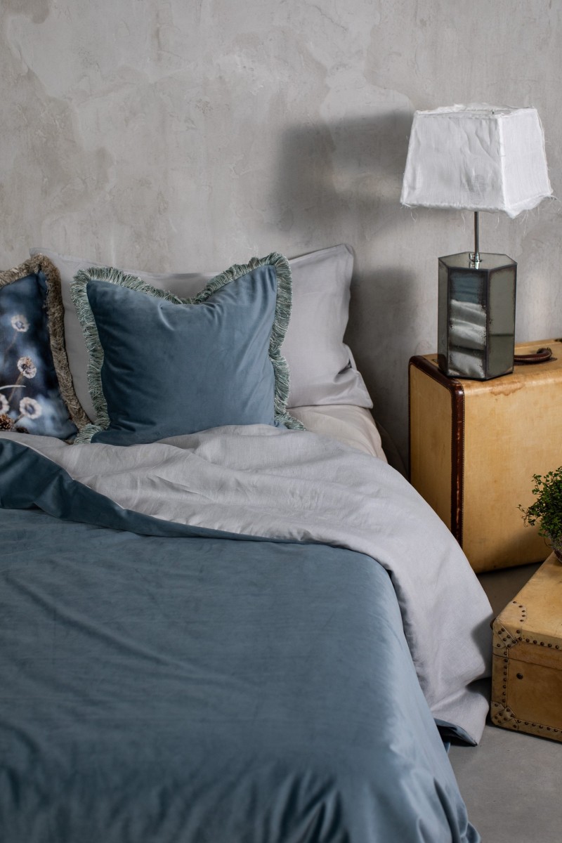 Pure Reversible Bedspread in Velvet/Lino