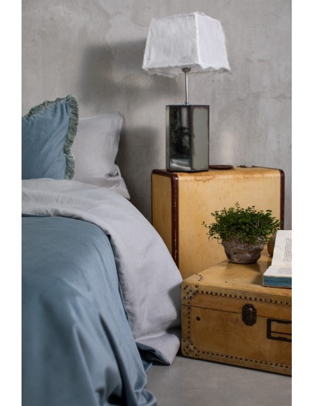 Copriletto Pure in Velluto/Lino