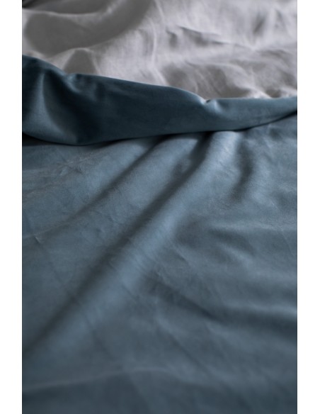 Couvre-lit réversible Pure en velours/lino