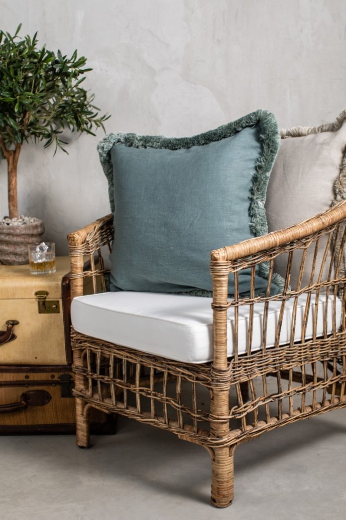 Pillowcase Fringes Linen 2