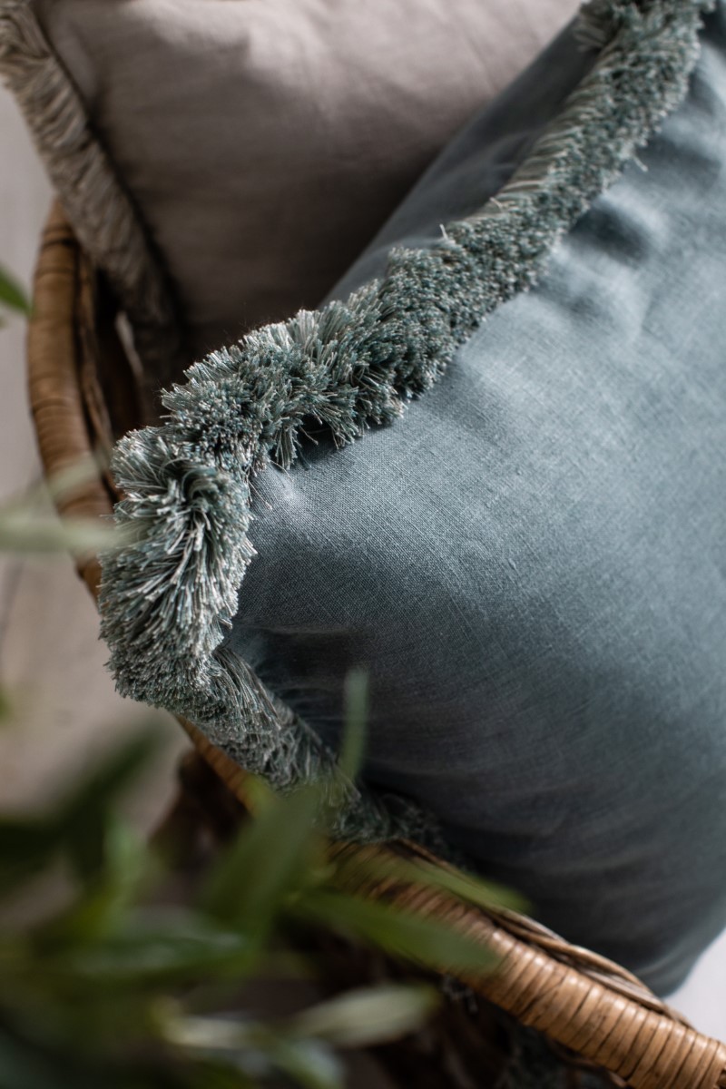 Pillowcase Fringes Linen