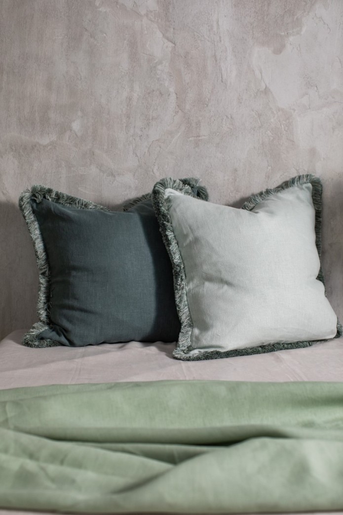 Pillowcase Fringes Linen 2