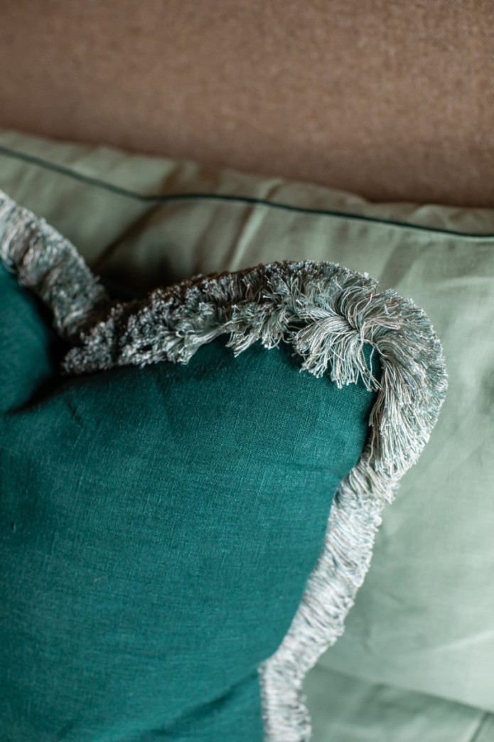 Pillowcase Fringes Linen 2