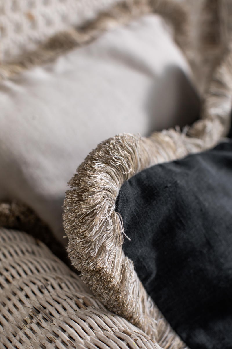 Pillowcase Fringes Linen