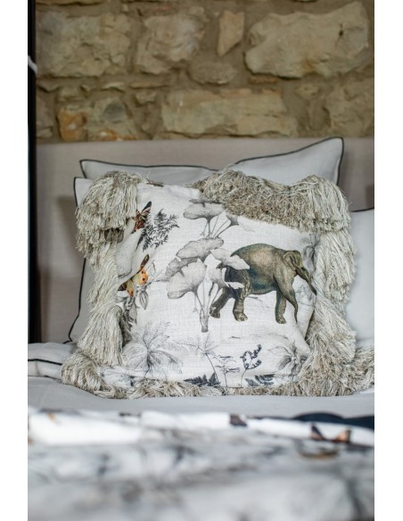 Taie d'oreiller en lin viscose Ludo