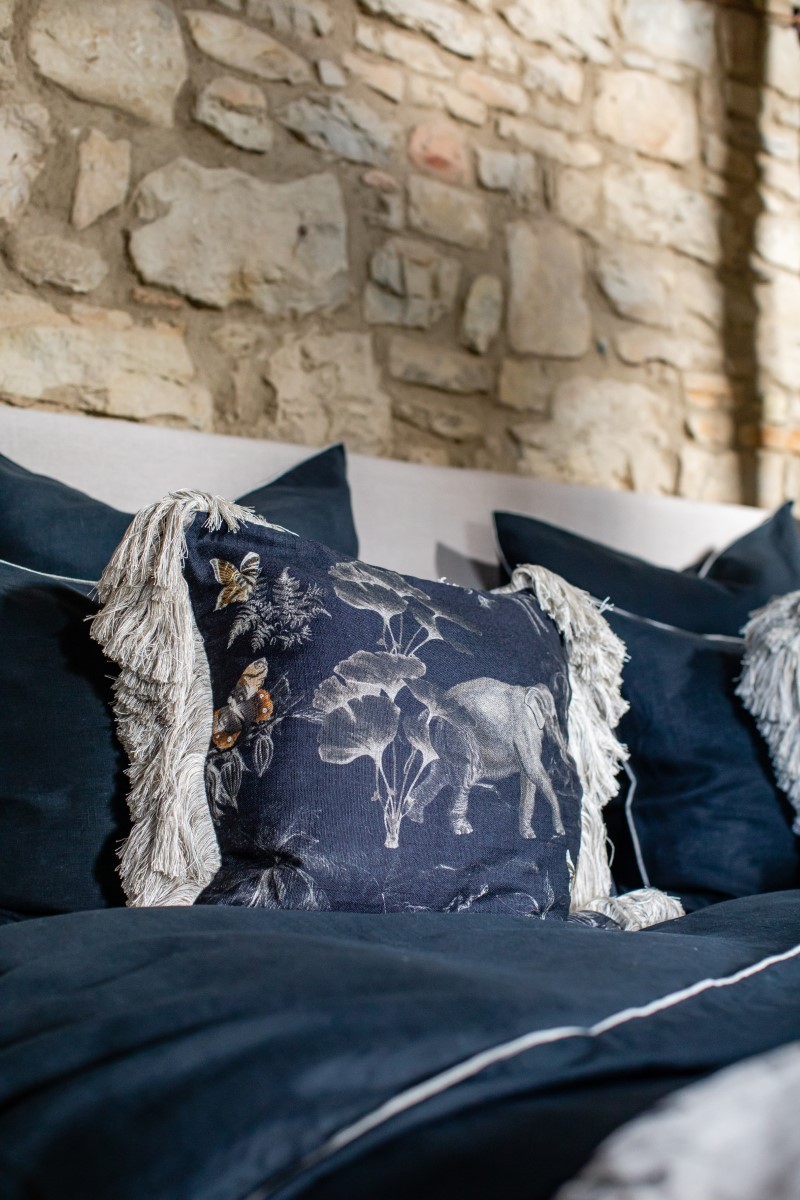 Taie d'oreiller en lin viscose Ludo