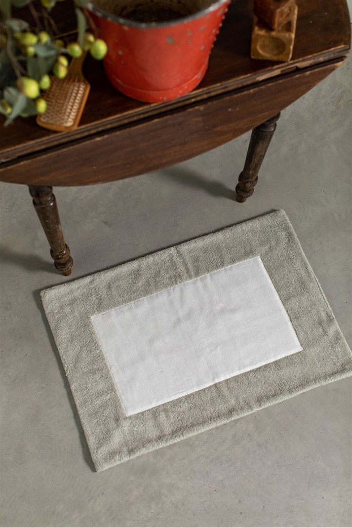 Tapis de salle de bains en coton Bauhaus
