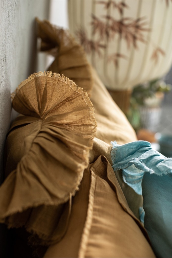 Taie d'oreiller en lin Gitane 2