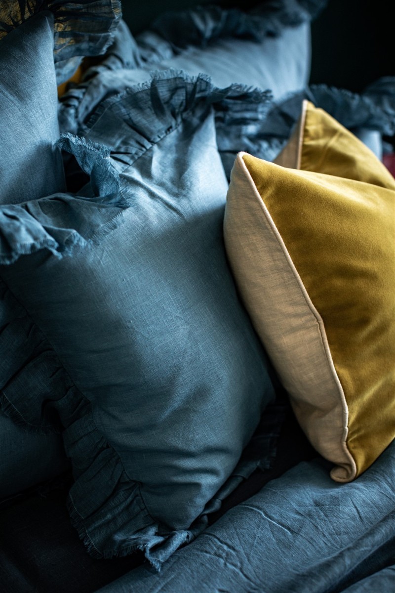 Taie d'oreiller en lin Gitane