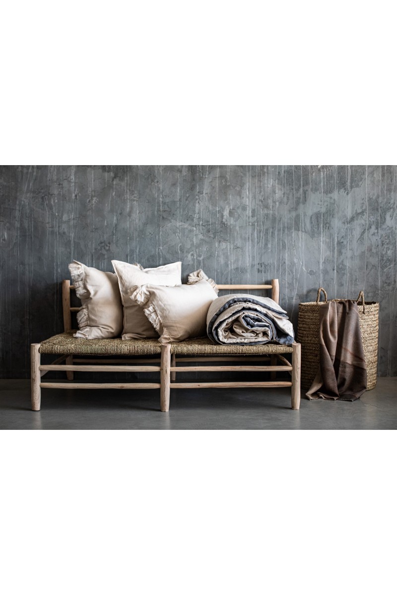 Pure Reversible Bedspread in Linen