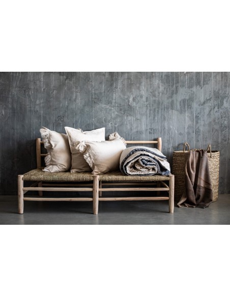 Pure Reversible Bedspread in Linen