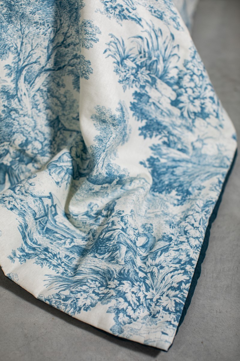 Pure Reversible Bedspread in Linen/Cotton