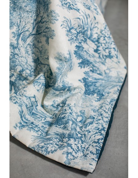 Pure Reversible Bedspread in Linen/Cotton