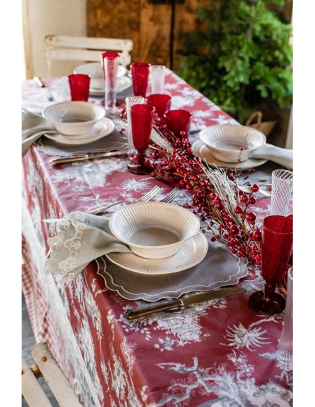 Nappe en coton Amalfi enduit