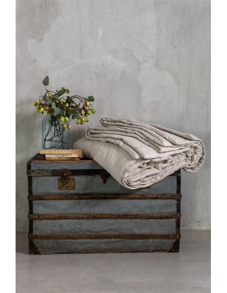 Copriletto Pure in Lino Jacquard