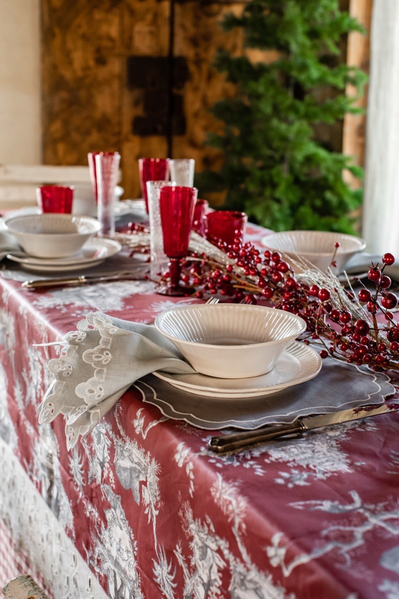 Nappe en coton Amalfi enduit