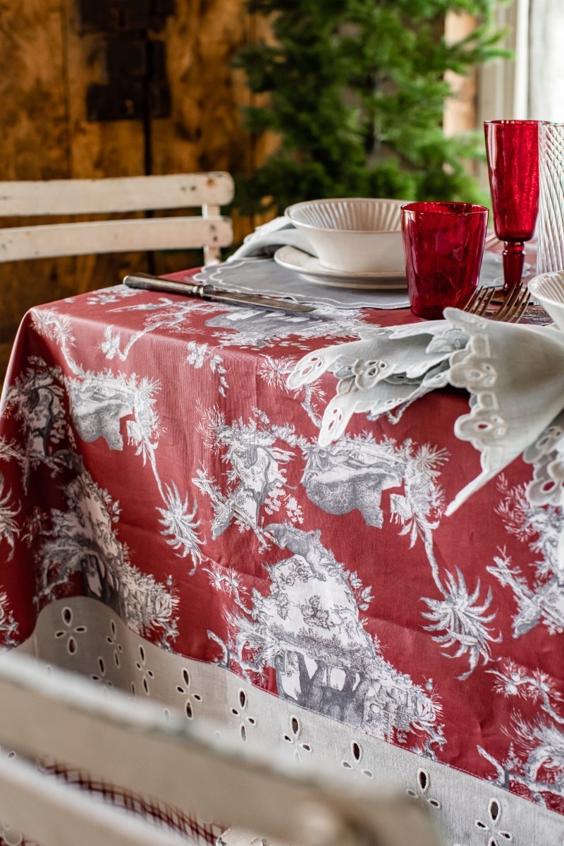 Nappe en coton Amalfi enduit