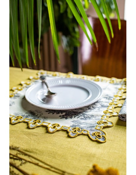 Nappe en lin enduit Amalfi