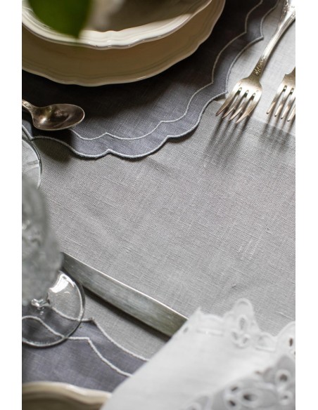 Nappe en lin enduit Amalfi