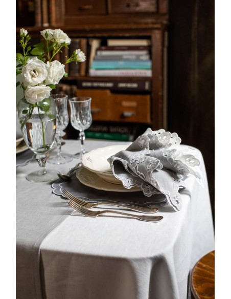 Nappe en lin enduit Amalfi