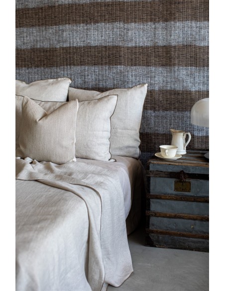 Couvre-lit réversible Pure en lin Jacquard