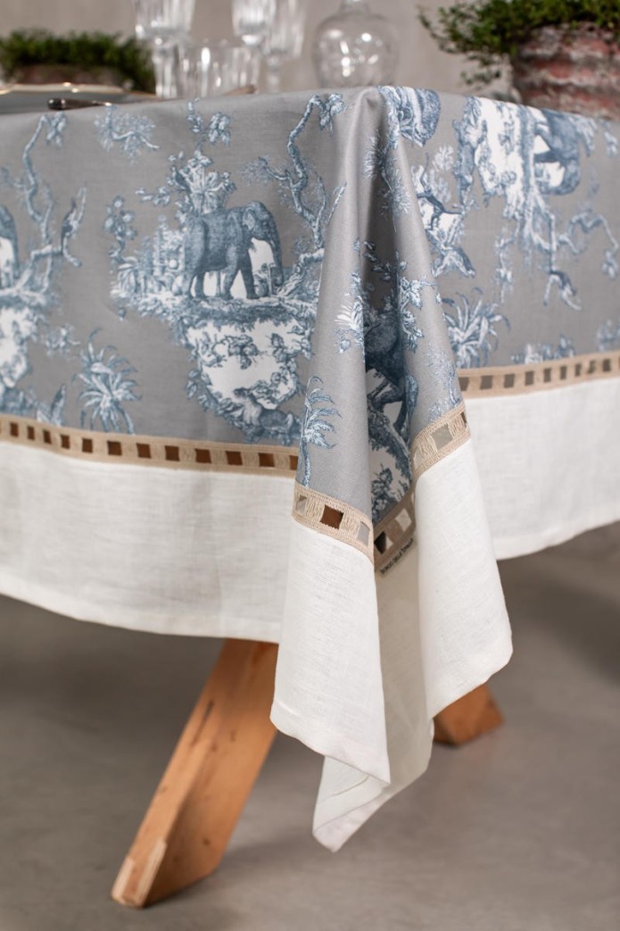 Riviera Stain Resistant Cotton Tablecloth 2