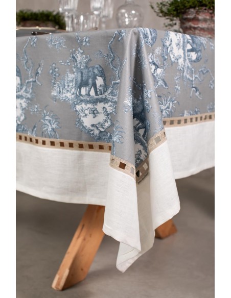 Riviera Stain Resistant Cotton Tablecloth