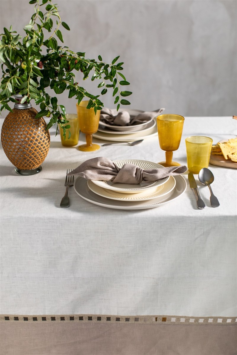 Nappe en lin enduit Riviera