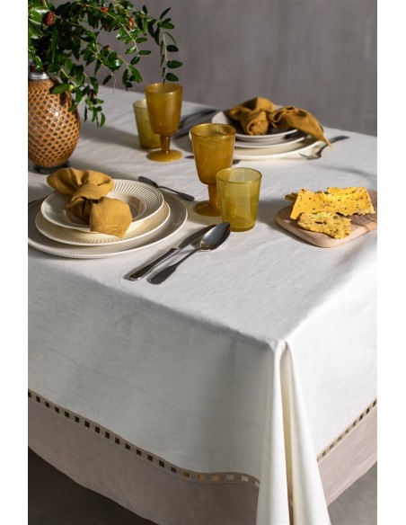 Nappe en lin enduit Riviera