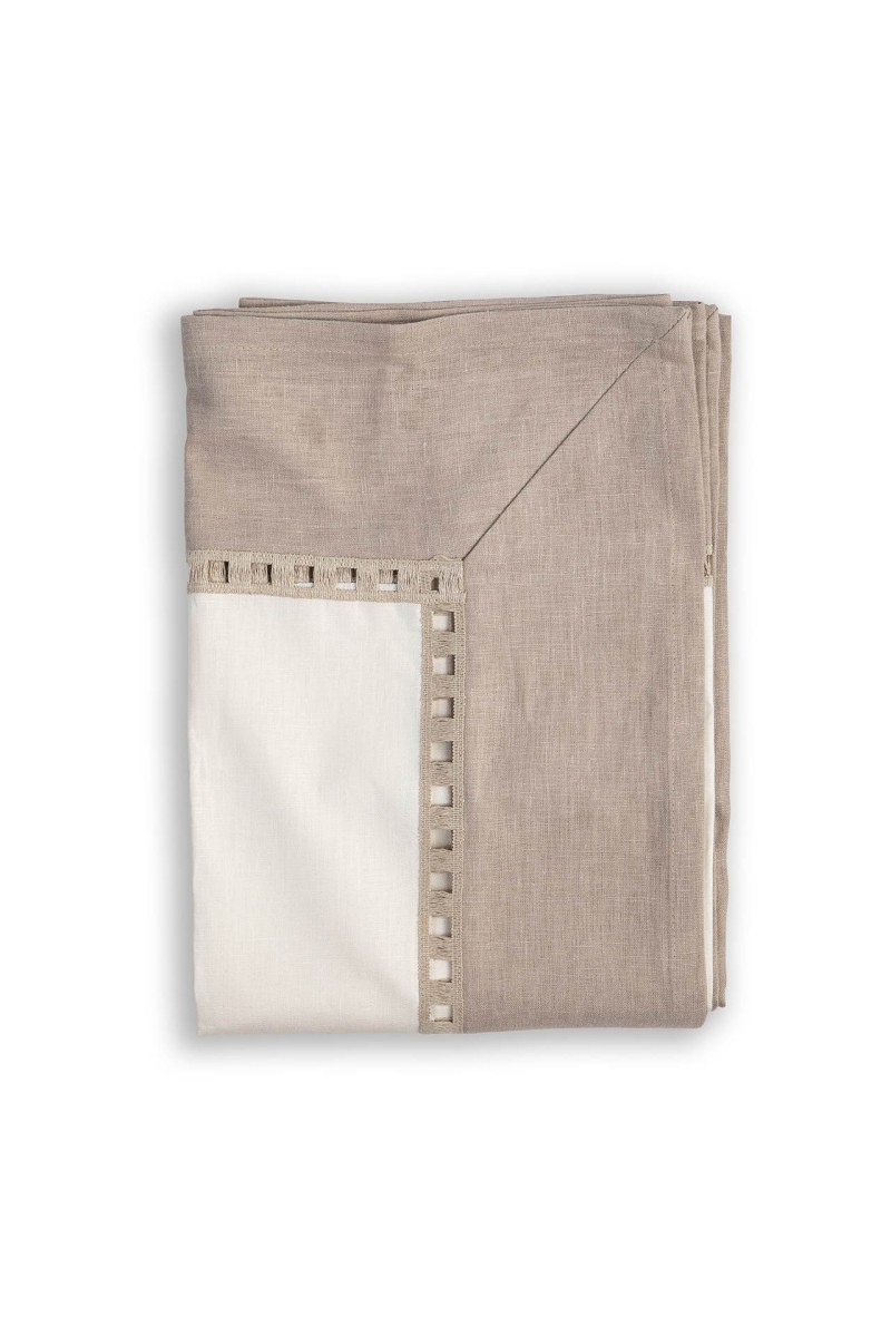 Riviera Tablecloth in Stain Resistant Linen