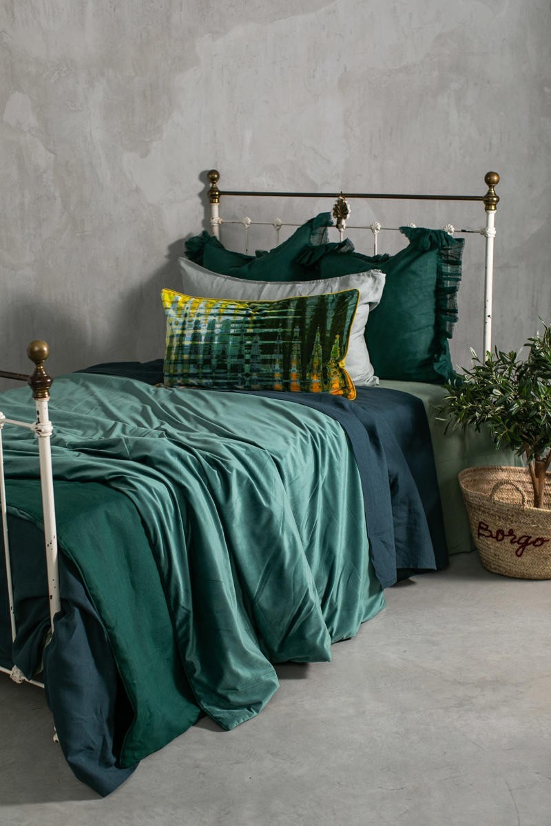 Pure Reversible Bedspread in Velvet/Lino