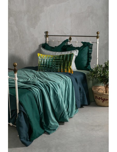 Pure Reversible Bedspread in Velvet/Lino