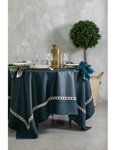 Riviera Tablecloth in Stain Resistant Linen +