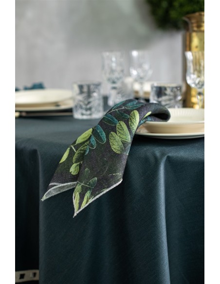 Riviera Enduit Linen Table Nappe +