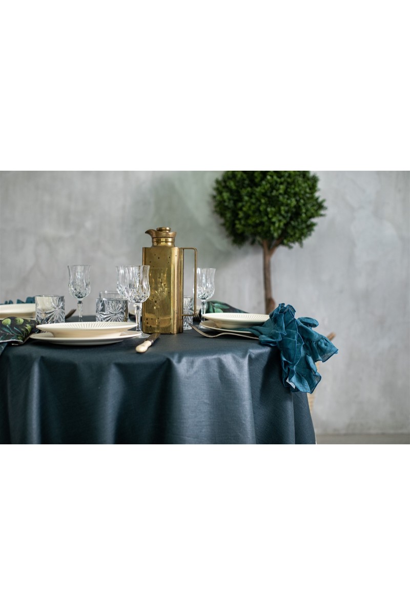 Riviera Enduit Linen Table Nappe +