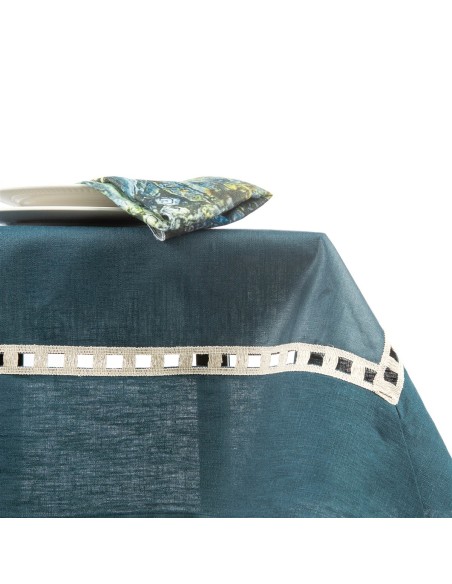 Riviera Tablecloth in Stain Resistant Linen +