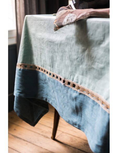 Riviera Enduit Linen Table Nappe +