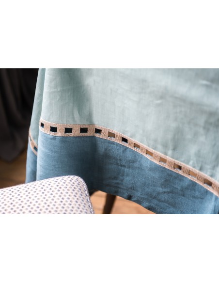 Riviera Enduit Linen Table Nappe +