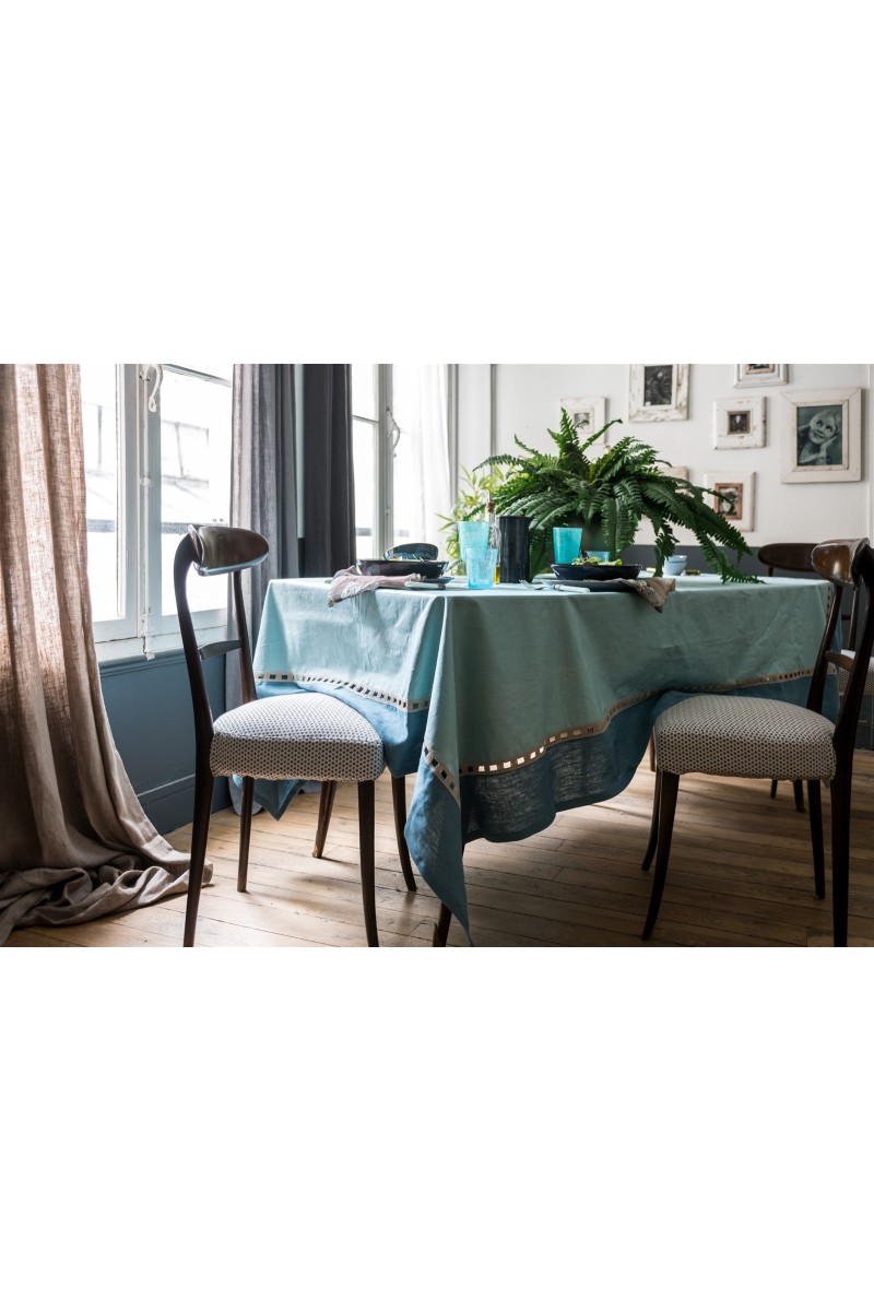 Riviera Enduit Linen Table Nappe +