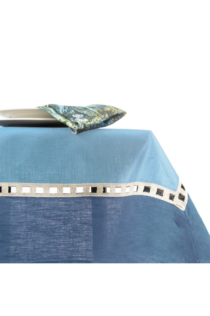 Riviera Enduit Linen Table Nappe +