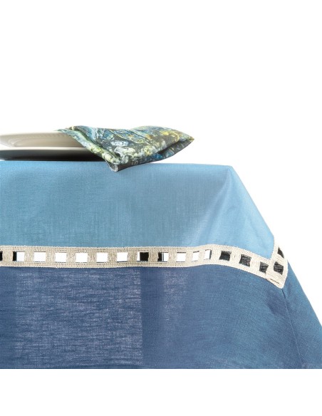 Riviera Enduit Linen Table Nappe +