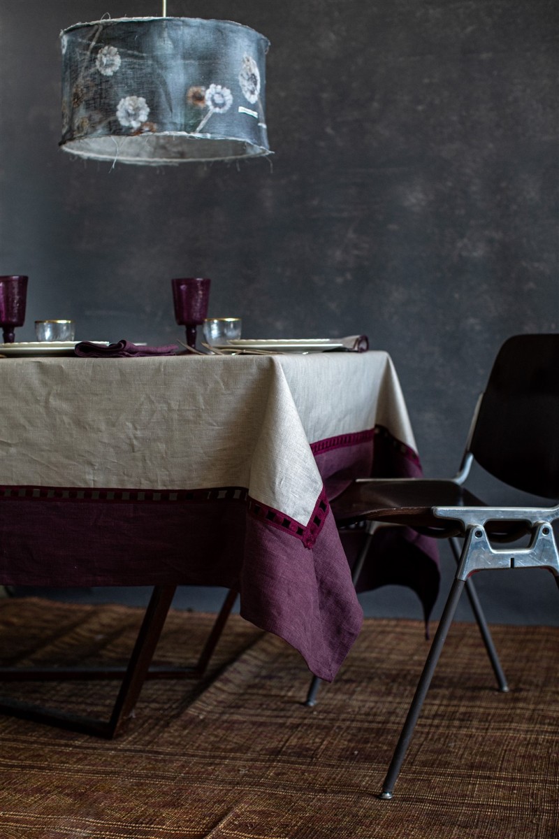 Riviera Tablecloth in Stain Resistant Linen +