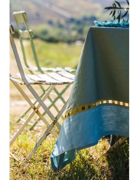 Riviera Enduit Linen Table Nappe +