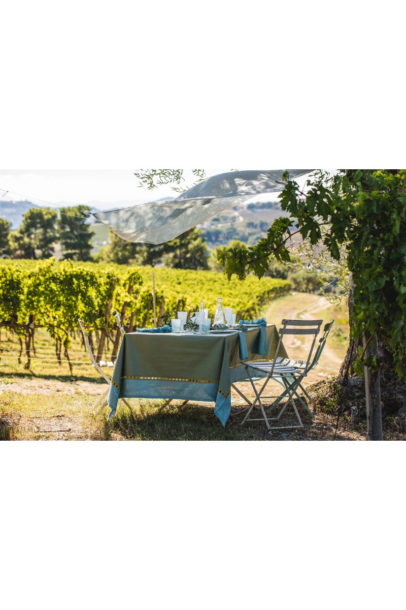 Riviera Tablecloth in Stain Resistant Linen +